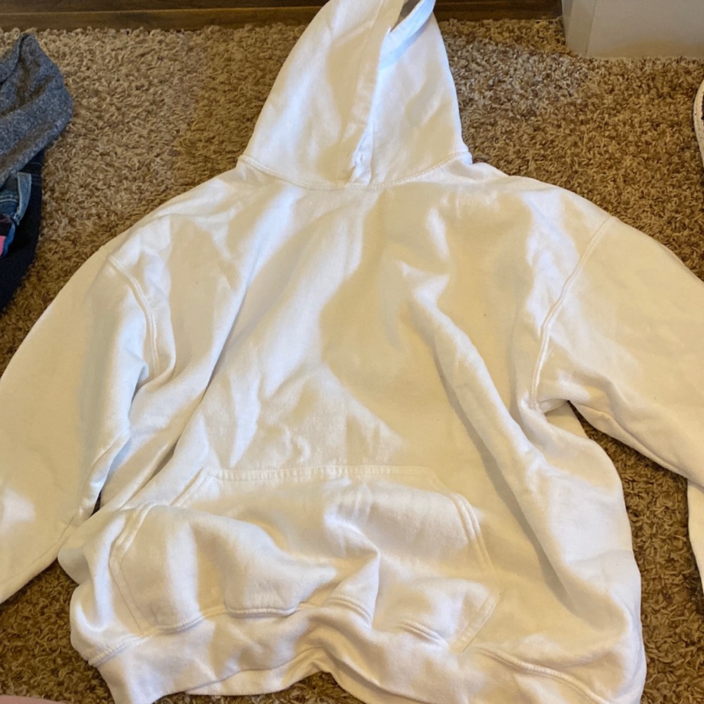 white hoodie
